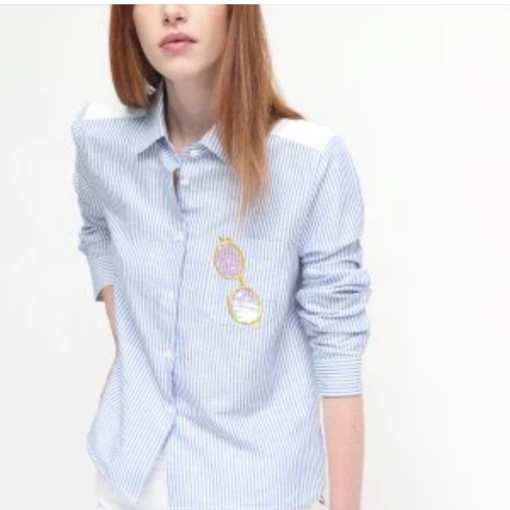 VILAGALLO Isabella  shirt in blue sunglasses and donuts size 42